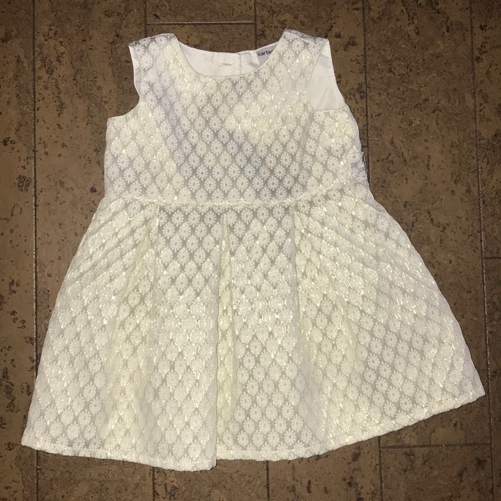 Carters 6m Gold/Cream sleeveless dress